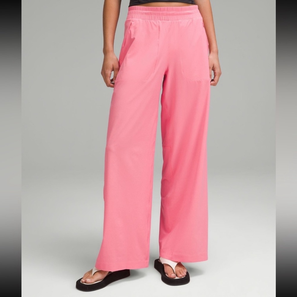 lululemon athletica Wide Leg Pants in Pink